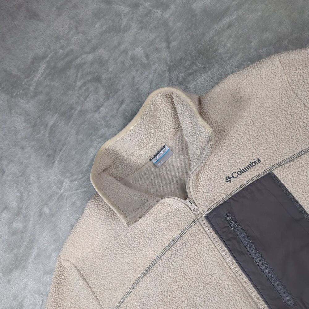 Columbia Mens XL Mountainside Heavyweight Sherpa Fleece Full Zip Jacket AM0478